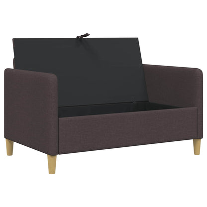 Bank met opslag Donkerbruin 122 x 78 x 87 cm Polyester