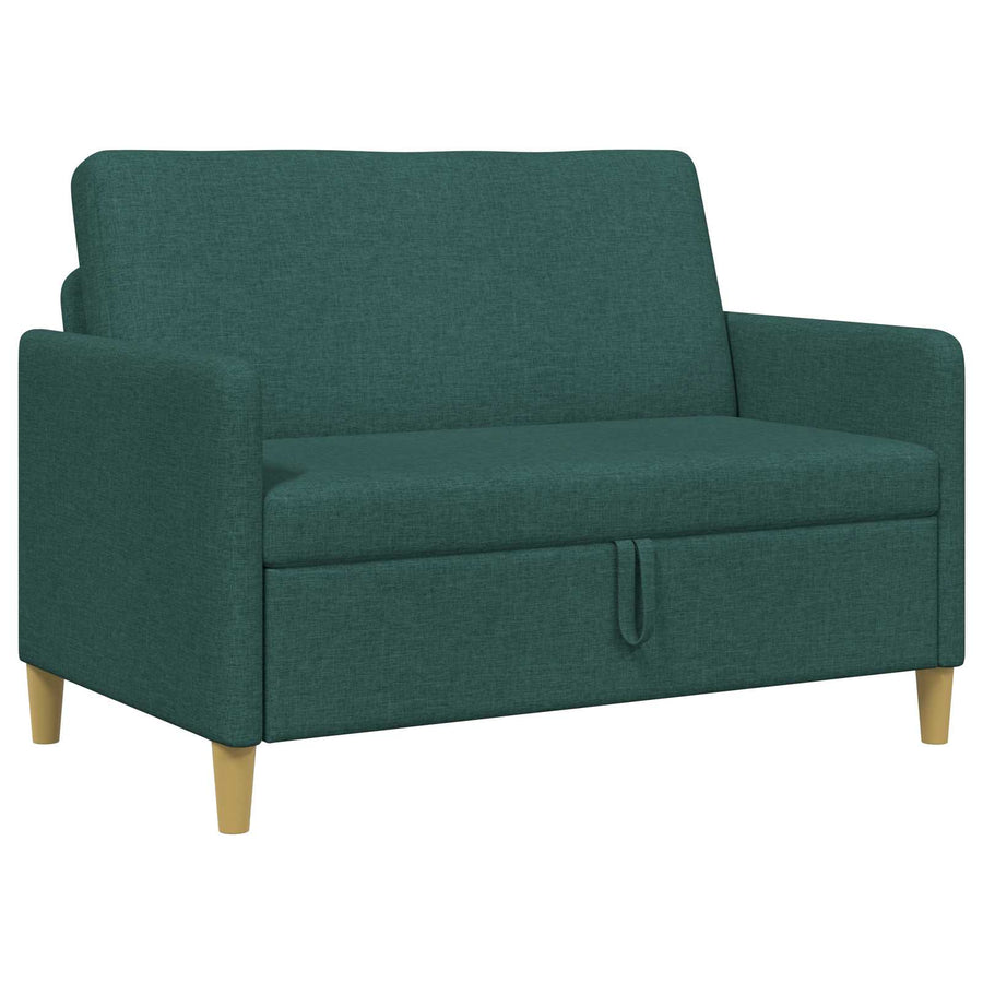 Bank met opslag Donkergroen 122 x 78 x 87 cm Polyester