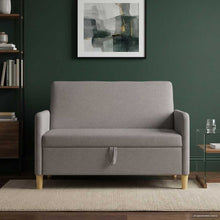 Bank met opslag Taupe 122 x 78 x 87 cm Polyester