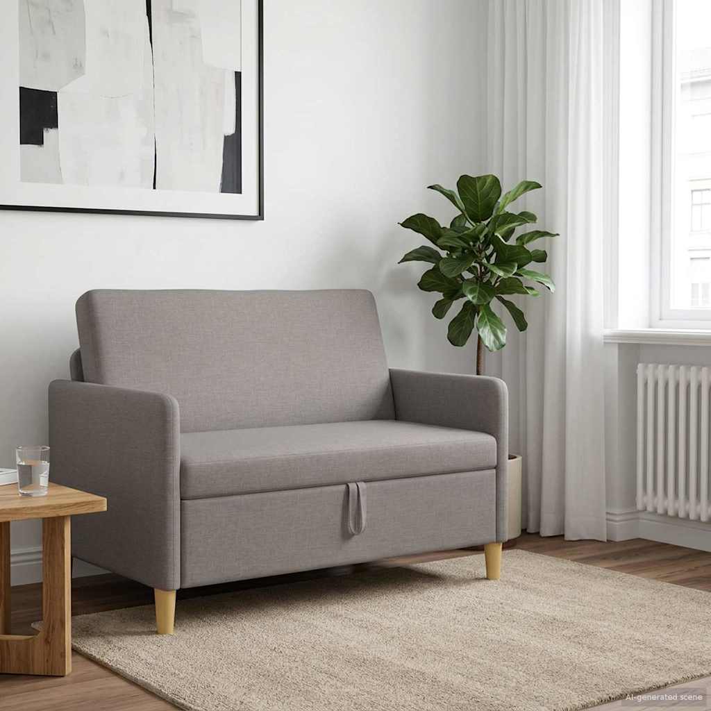 Bank met opslag Taupe 122 x 78 x 87 cm Polyester