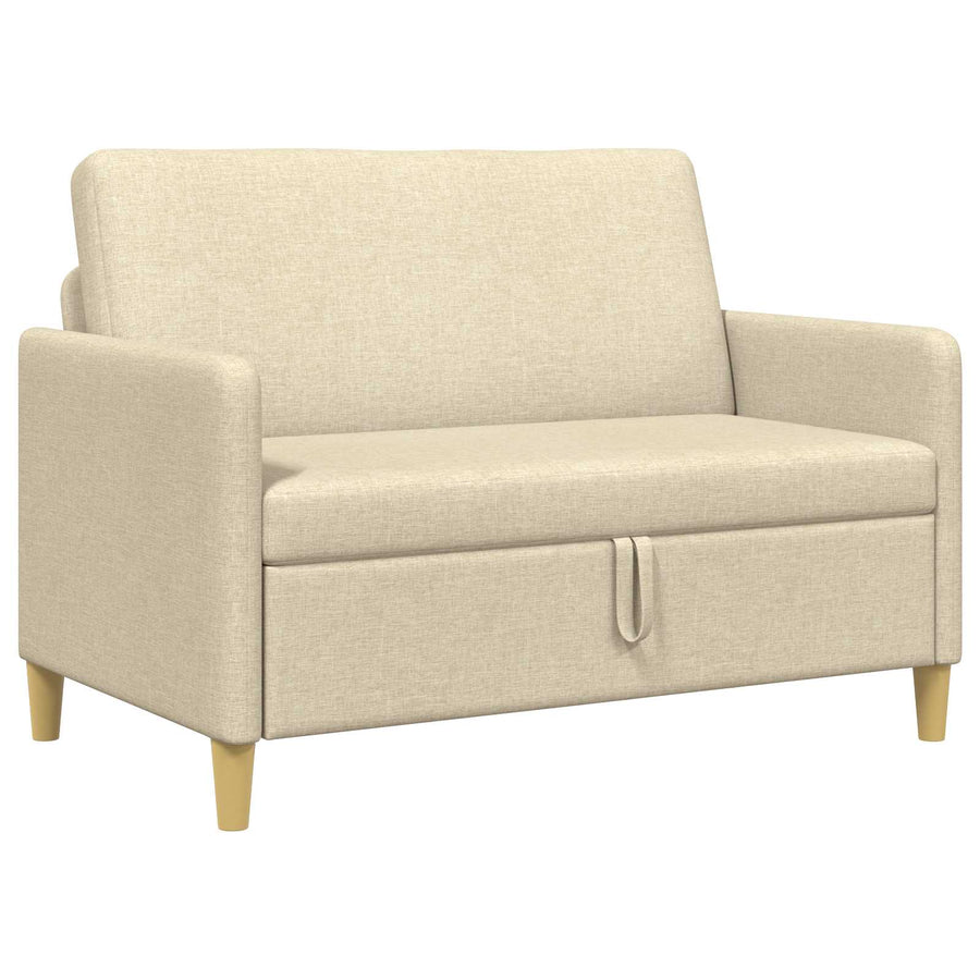 Bank met opslag Crèmekleurig 122 x 78 x 87 cm Polyester