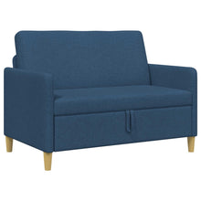 Bank met opslag Blauw 122 x 78 x 87 cm Polyester