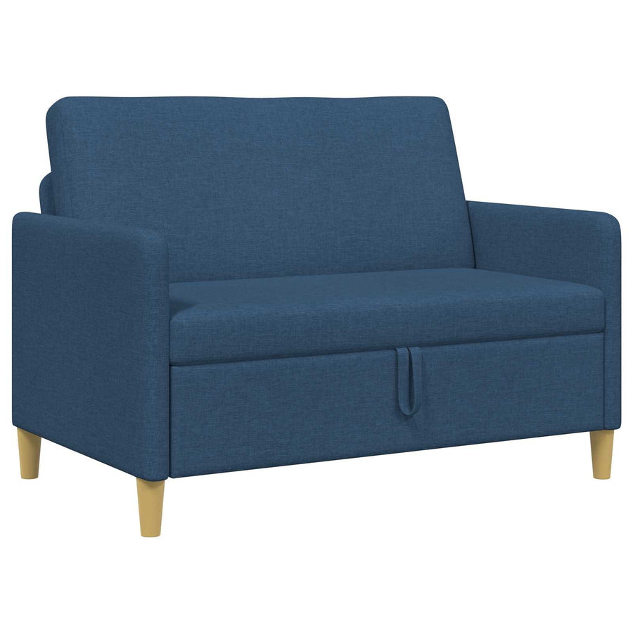 Bank met opslag Blauw 122 x 78 x 87 cm Polyester