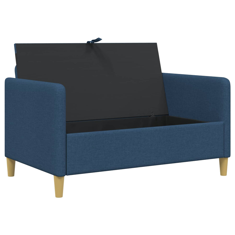 Bank met opslag Blauw 122 x 78 x 87 cm Polyester