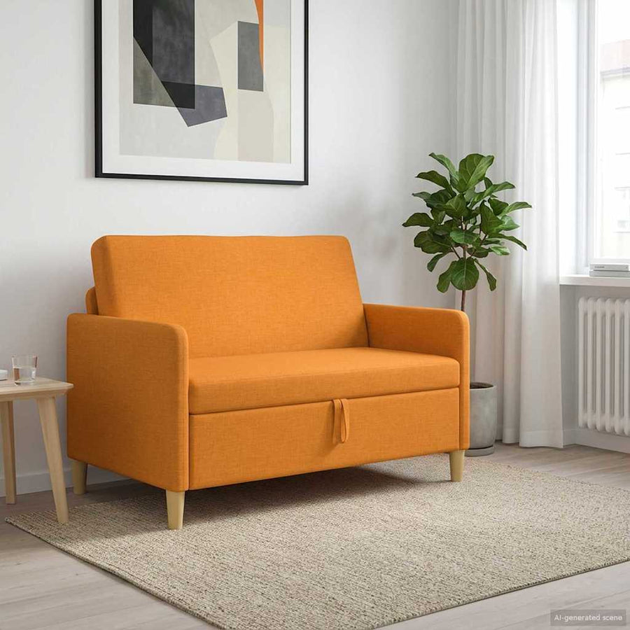 Bank met opslag Donkergeel 122 x 78 x 87 cm Polyester