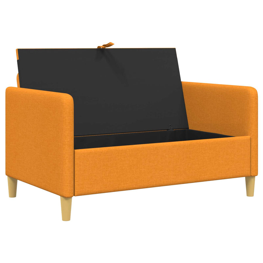Bank met opslag Donkergeel 122 x 78 x 87 cm Polyester
