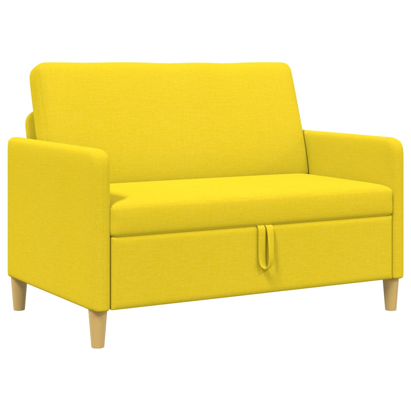 Bank met opslag Lichtgeel 122 x 78 x 87 cm Polyester