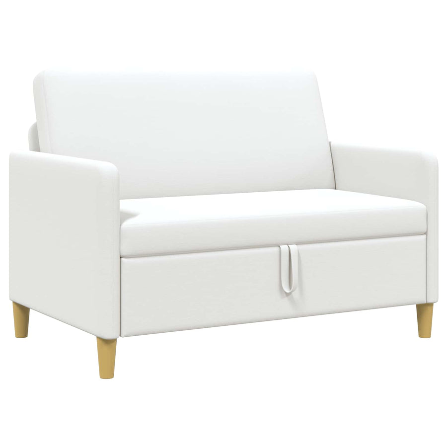 Bank met opslag Wit 122 x 78 x 87 cm Polyester