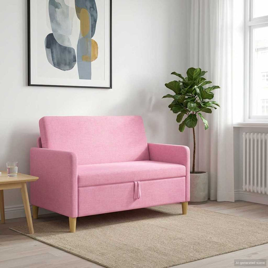 Bank met opslag Roze 122 x 78 x 87 cm Polyester