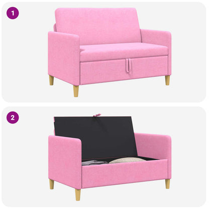 Bank met opslag Roze 122 x 78 x 87 cm Polyester
