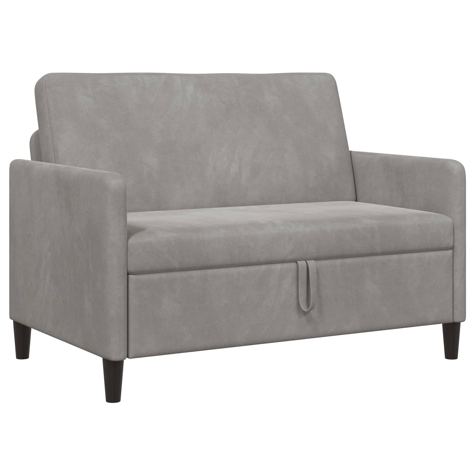 Bank met opslag Lichtgrijs 122 x 78 x 87 cm Polyester