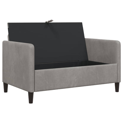Bank met opslag Lichtgrijs 122 x 78 x 87 cm Polyester