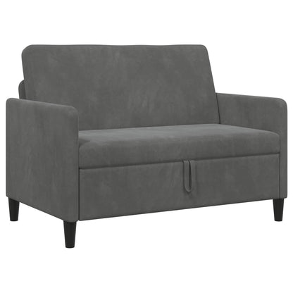 Bank met opslag Donkergrijs 122 x 78 x 87 cm Polyester
