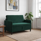Dark Green Storage Bench 122 x 78 x 87 cm Polyester