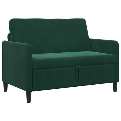 Bank met opslag Donkergroen 122 x 78 x 87 cm Polyester