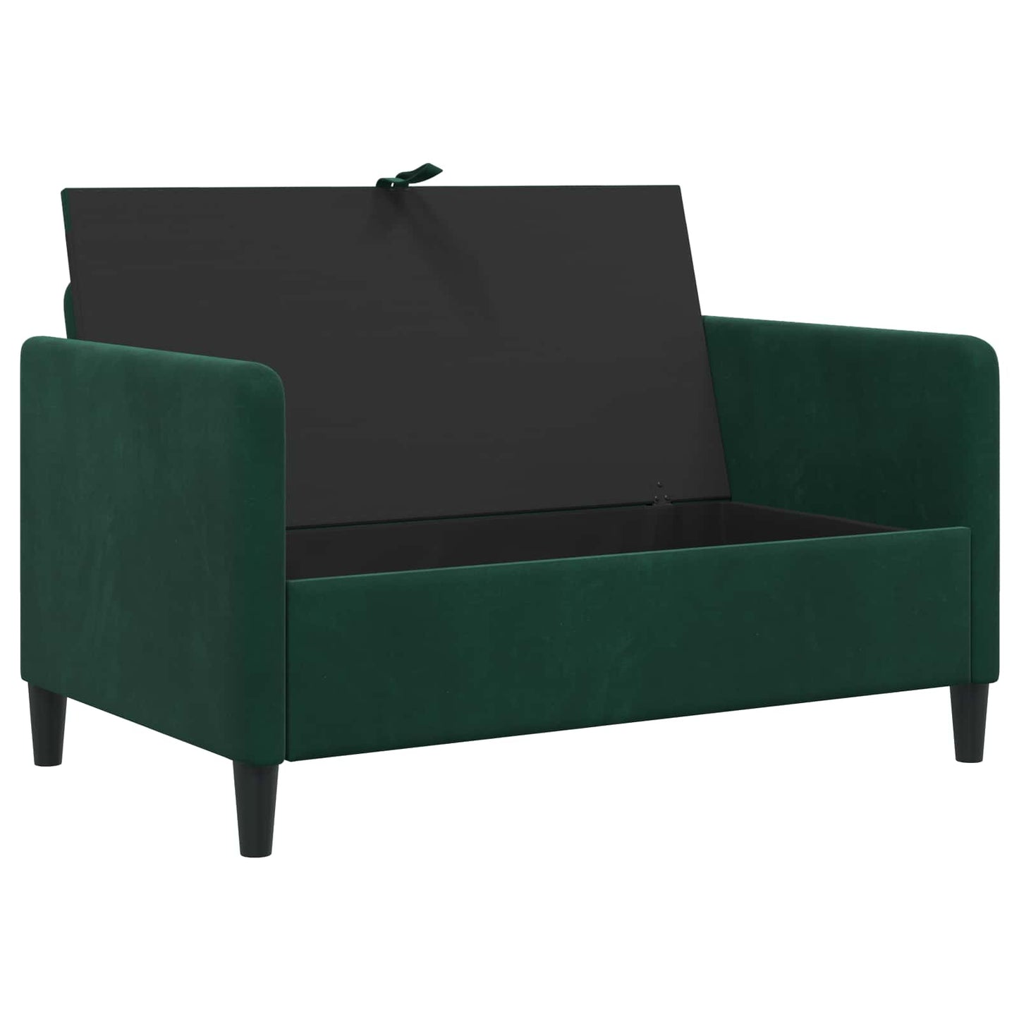 Bank met opslag Donkergroen 122 x 78 x 87 cm Polyester