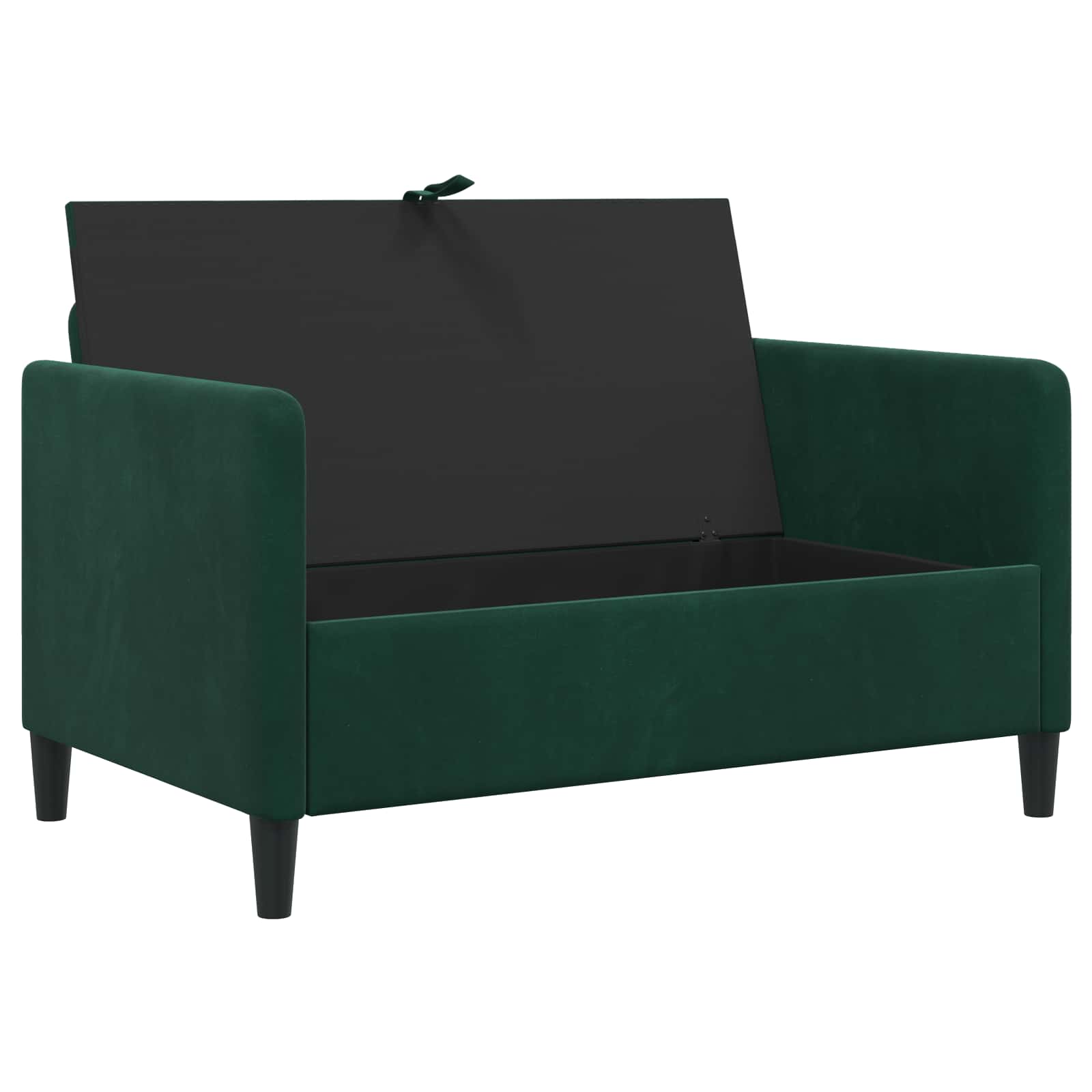 Bank met opslag Donkergroen 122 x 78 x 87 cm Polyester