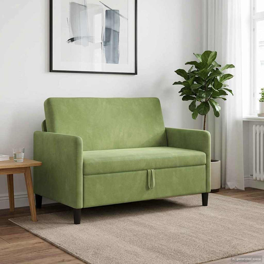 Bank met opslag Lichtgroen 122 x 78 x 87 cm Polyester