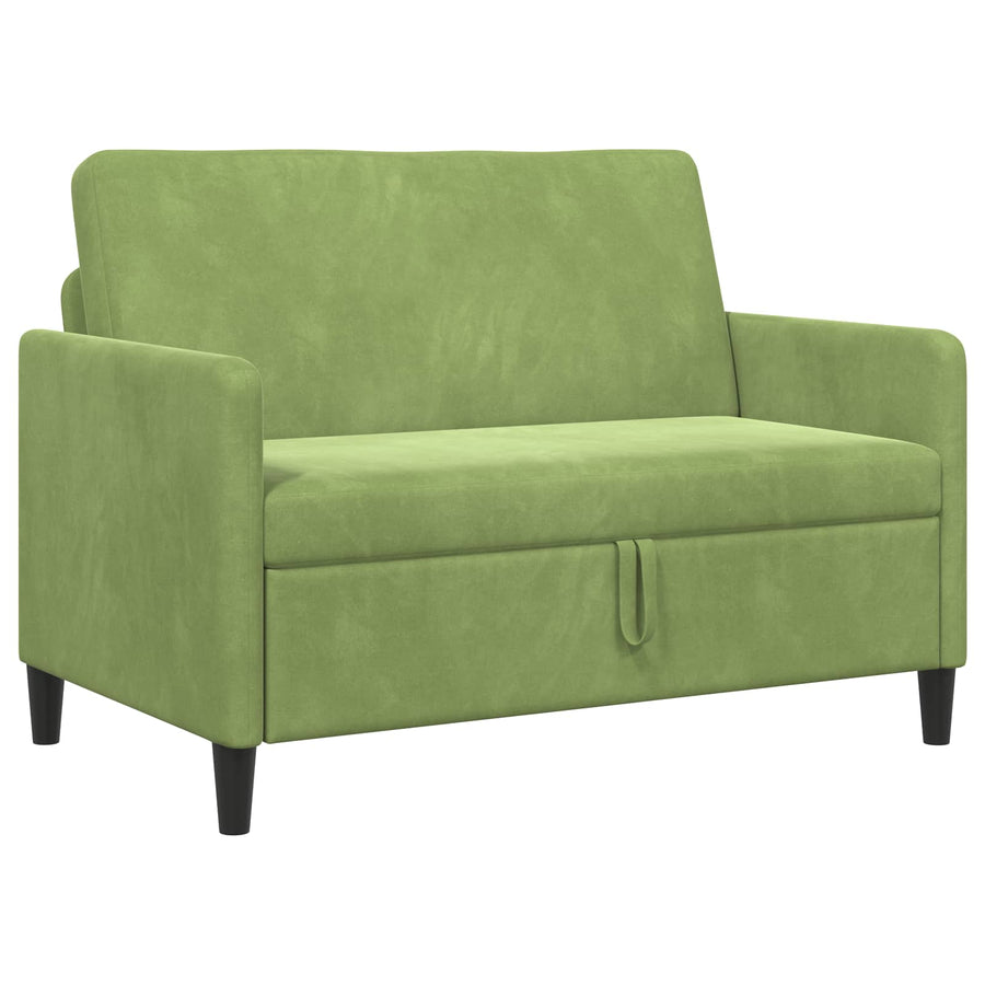 Bank met opslag Lichtgroen 122 x 78 x 87 cm Polyester