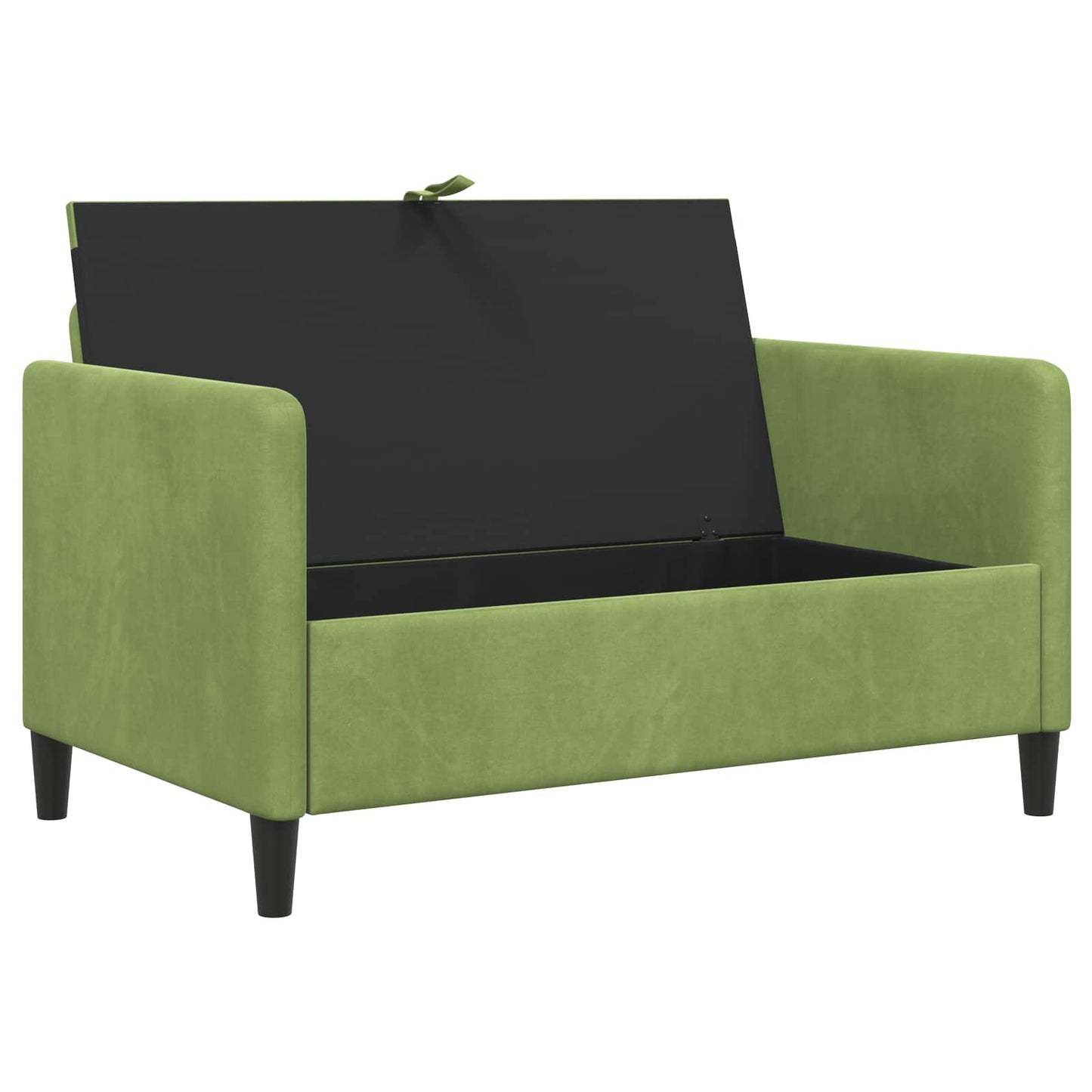 Bank met opslag Lichtgroen 122 x 78 x 87 cm Polyester