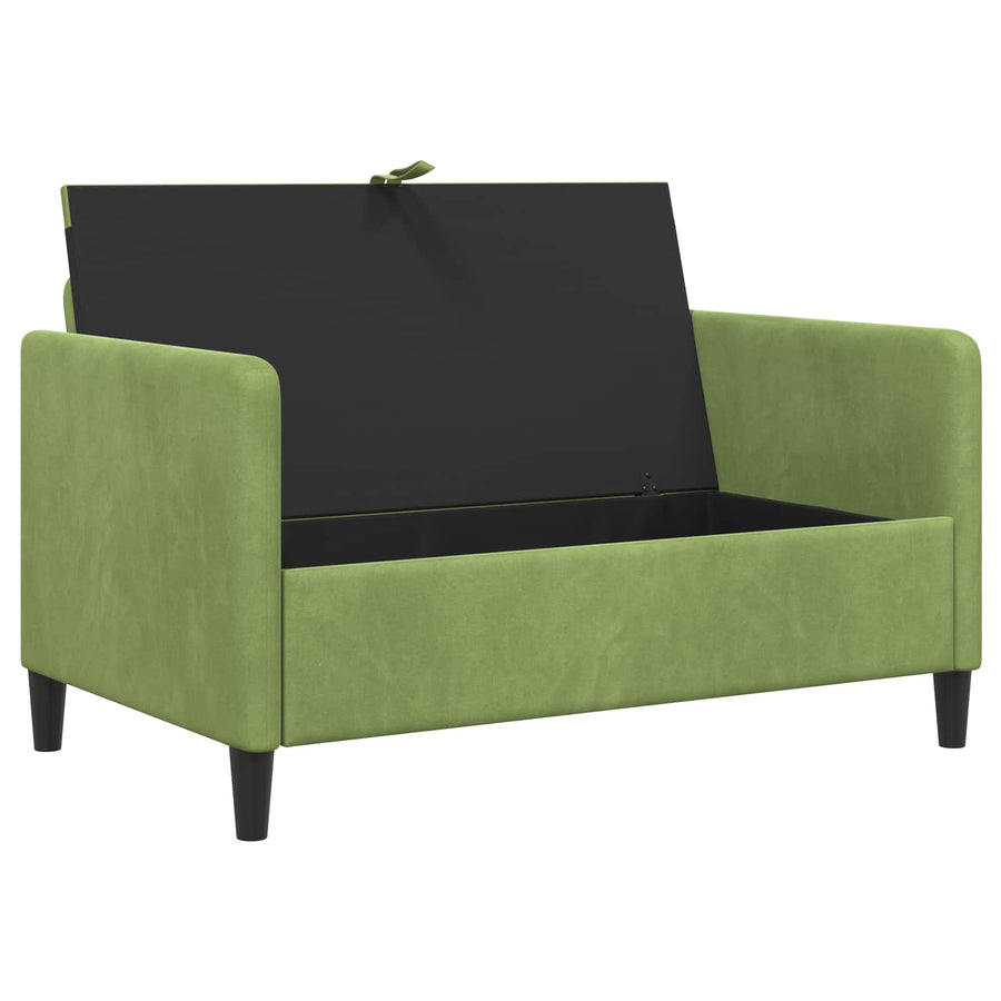 Bank met opslag Lichtgroen 122 x 78 x 87 cm Polyester