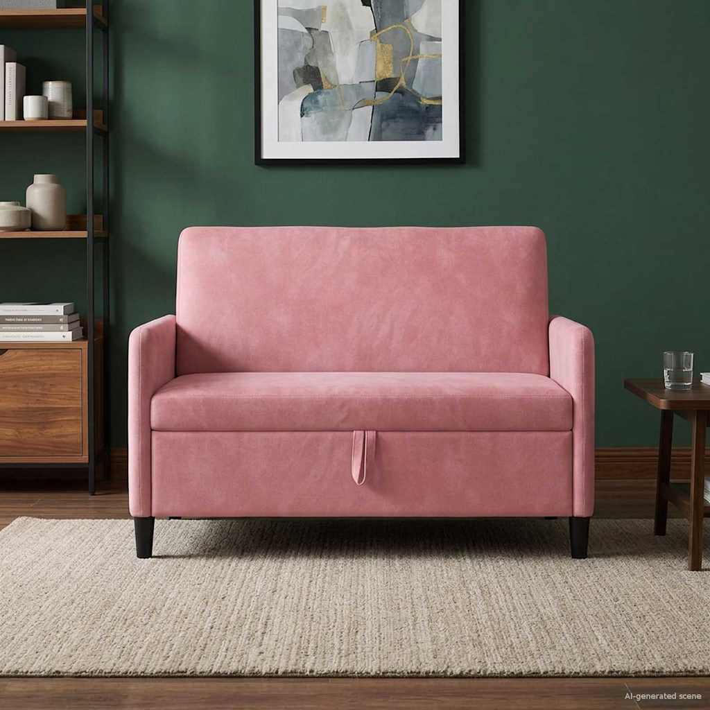 Bank met opslag Roze 122 x 78 x 87 cm Polyester