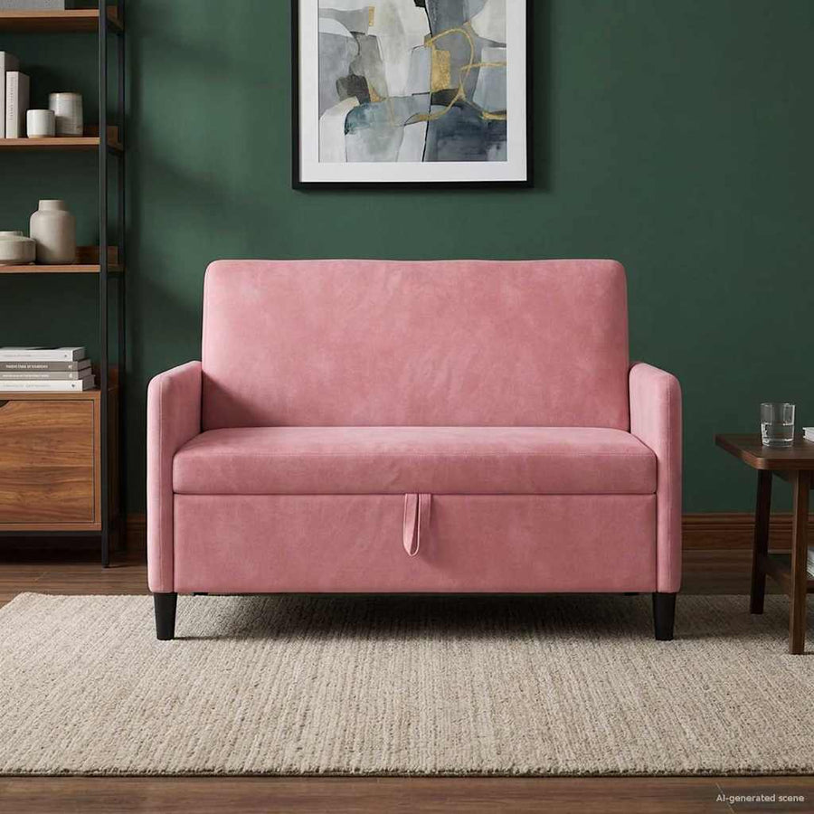 Bank met opslag Roze 122 x 78 x 87 cm Polyester
