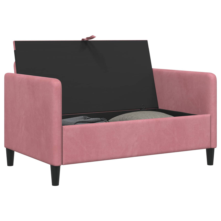 Bank met opslag Roze 122 x 78 x 87 cm Polyester