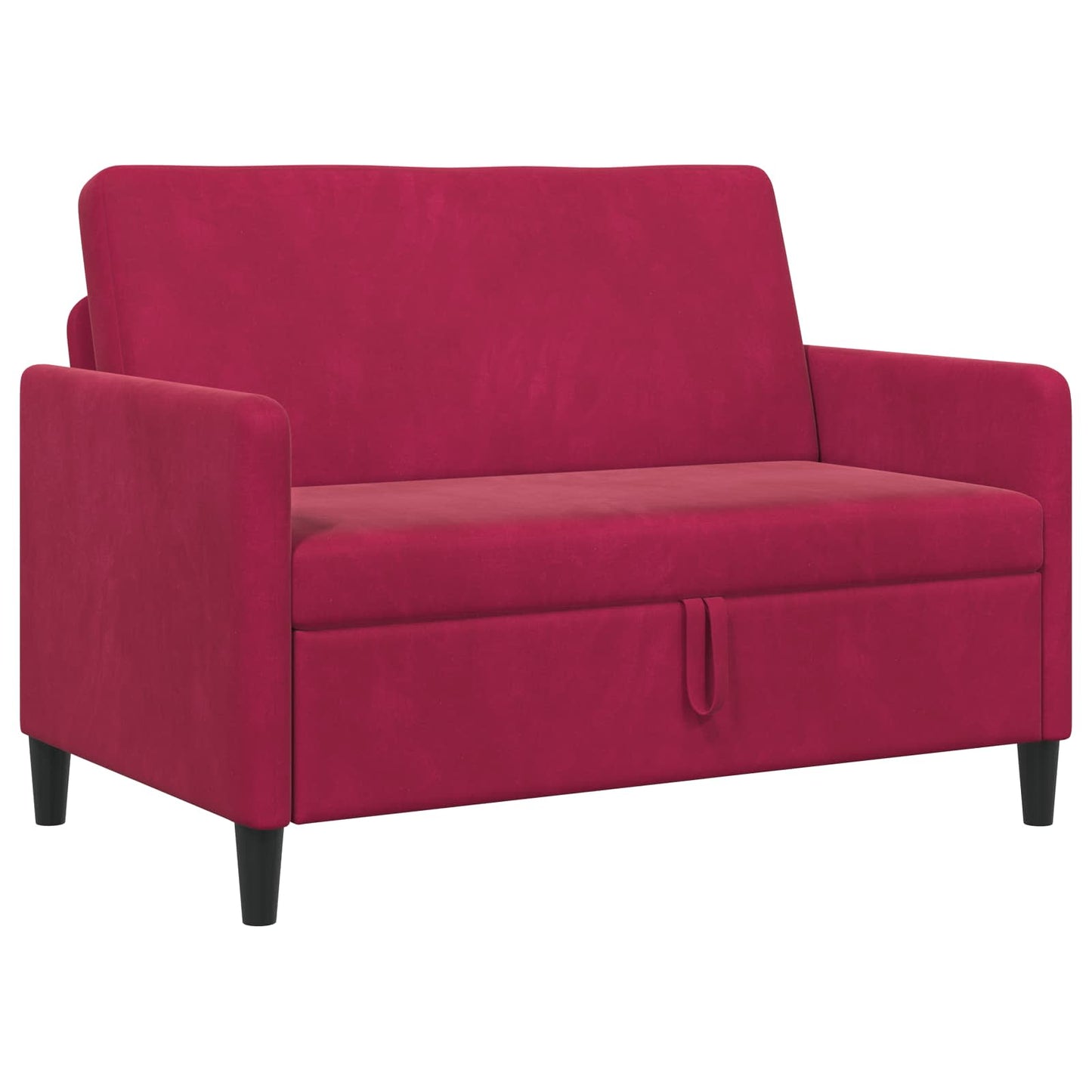 Bank met opslag Wijnrood 122 x 78 x 87 cm Polyester