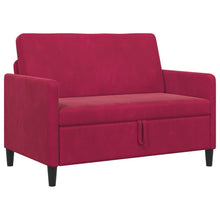 Bank met opslag Wijnrood 122 x 78 x 87 cm Polyester