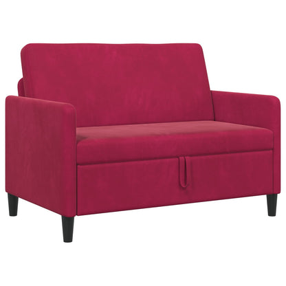 Bank met opslag Wijnrood 122 x 78 x 87 cm Polyester