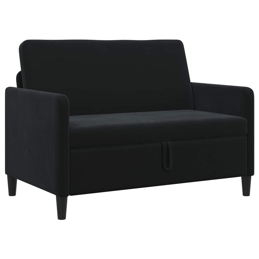 Bank met opslag Zwart 122 x 78 x 87 cm Polyester
