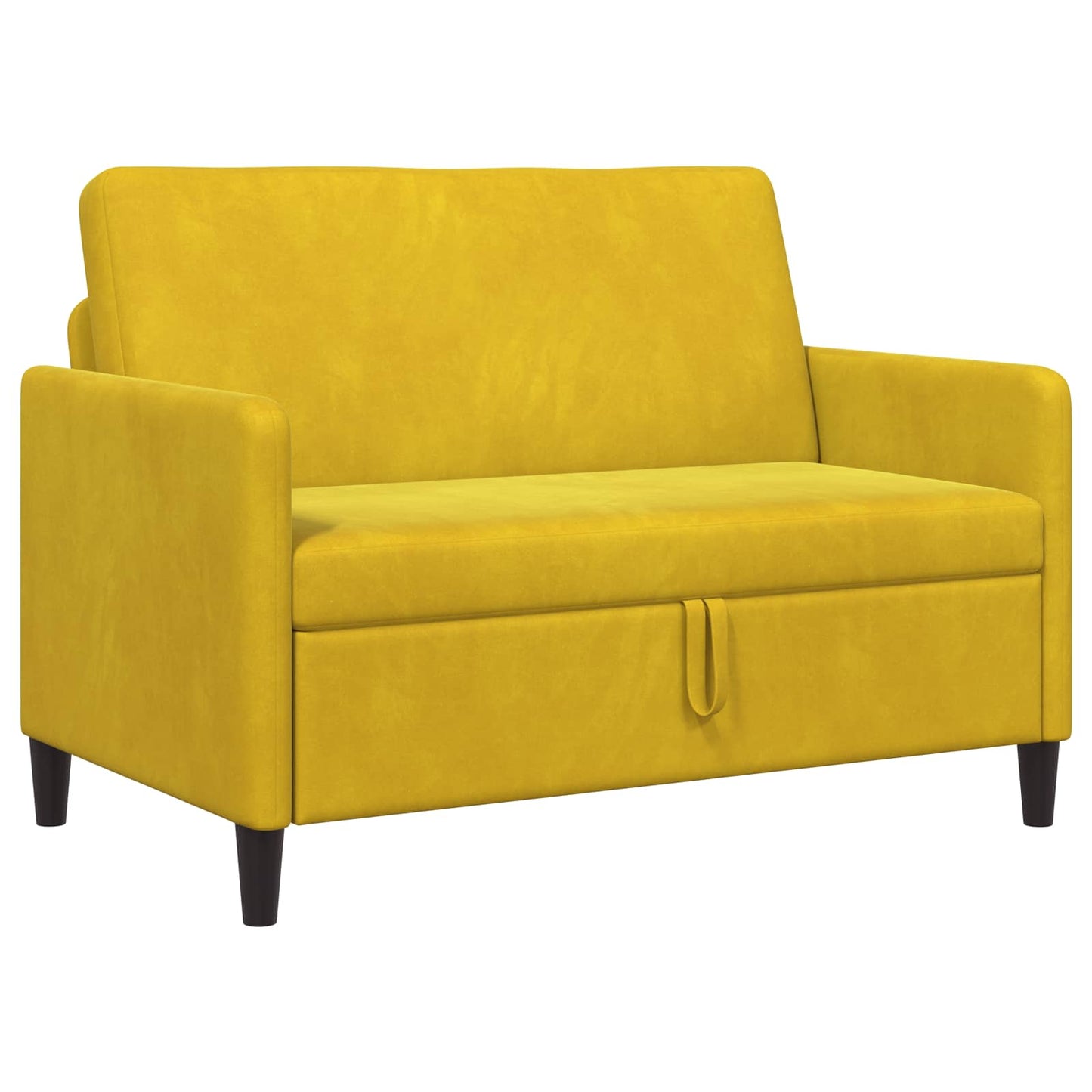 Bank met opslag Geel 122 x 78 x 87 cm Polyester