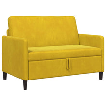 Bank met opslag Geel 122 x 78 x 87 cm Polyester