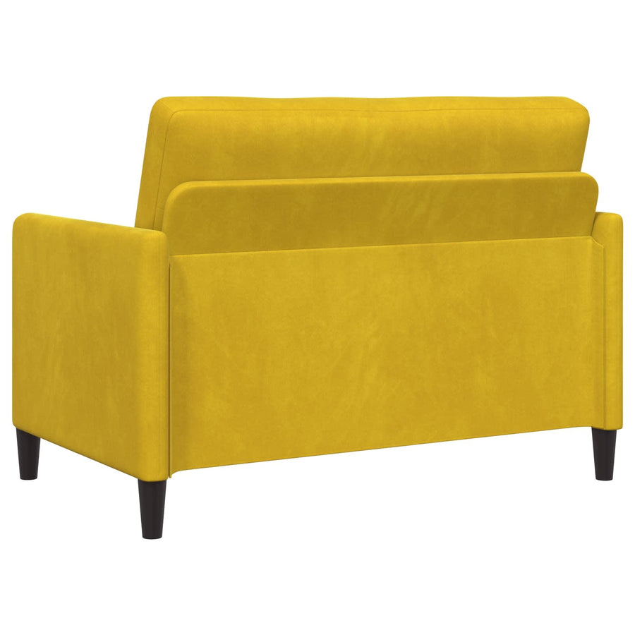 Bank met opslag Geel 122 x 78 x 87 cm Polyester