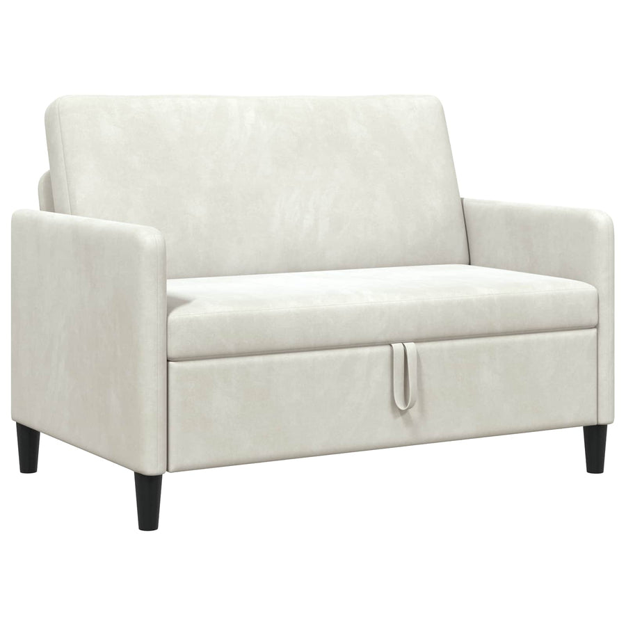 Bank met opslag Crèmekleurig 122 x 78 x 87 cm Polyester
