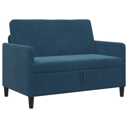 Bank met opslag Blauw 122 x 78 x 87 cm Polyester