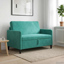 Bank met opslag Turquoise 122 x 78 x 87 cm Polyester