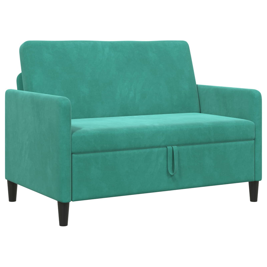 Bank met opslag Turquoise 122 x 78 x 87 cm Polyester