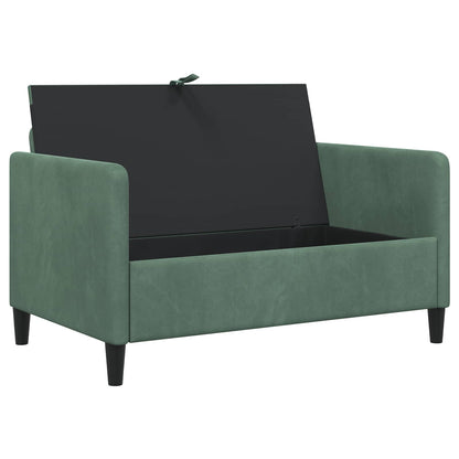 Bank met opslag Zeegroen 122 x 78 x 87 cm Polyester