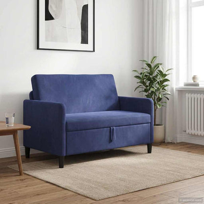 Bank met opslag Politieblauw 122 x 78 x 87 cm Polyester