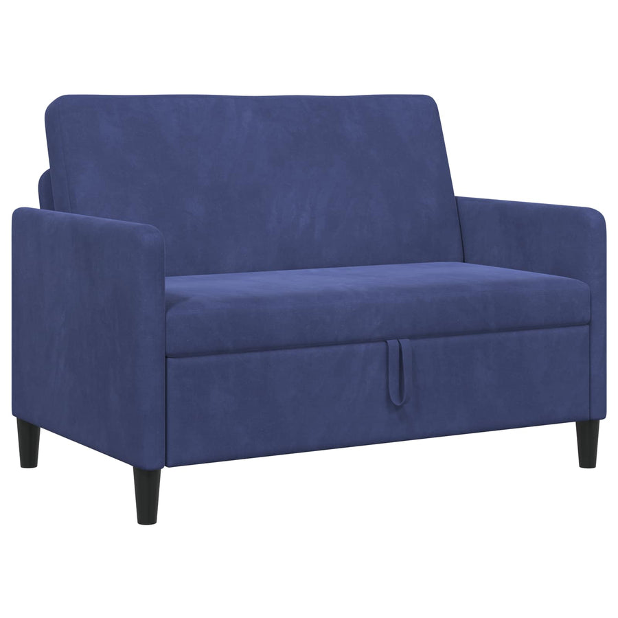 Bank met opslag Politieblauw 122 x 78 x 87 cm Polyester