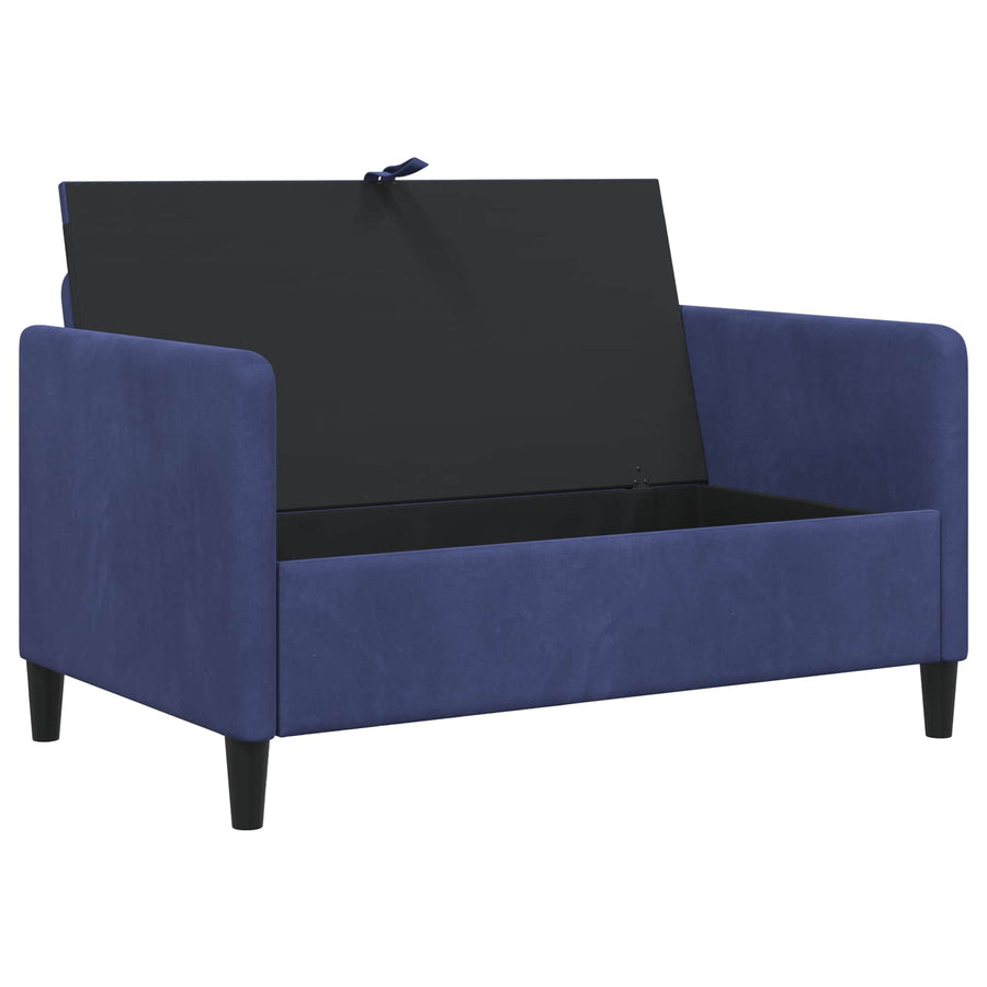 Bank met opslag Politieblauw 122 x 78 x 87 cm Polyester