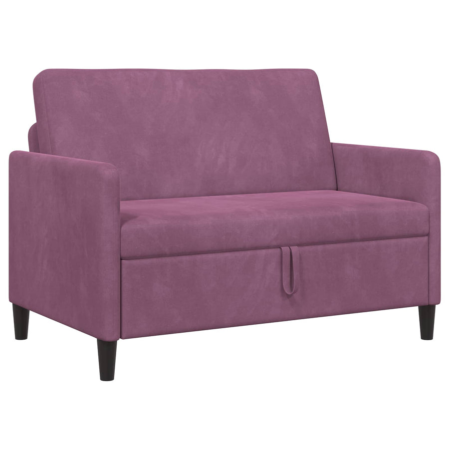 Bank met opslag Paars 122 x 78 x 87 cm Polyester