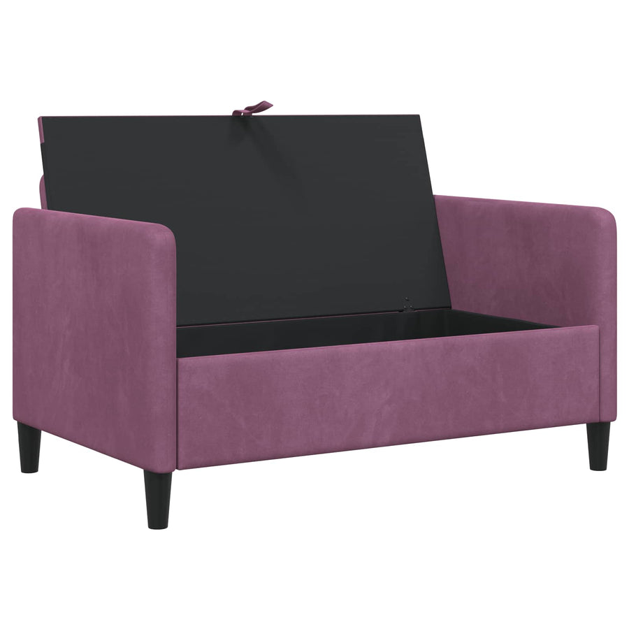Bank met opslag Paars 122 x 78 x 87 cm Polyester