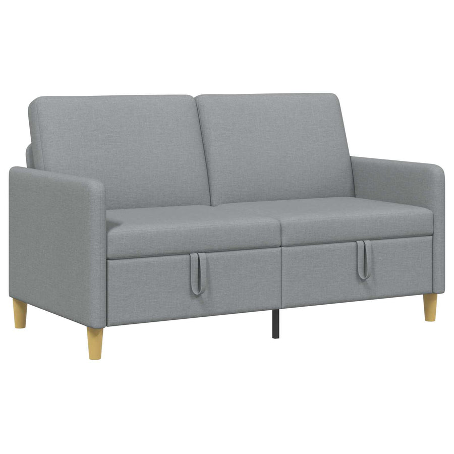 Bank met opslag Lichtgrijs 152 x 78 x 87 cm Polyester