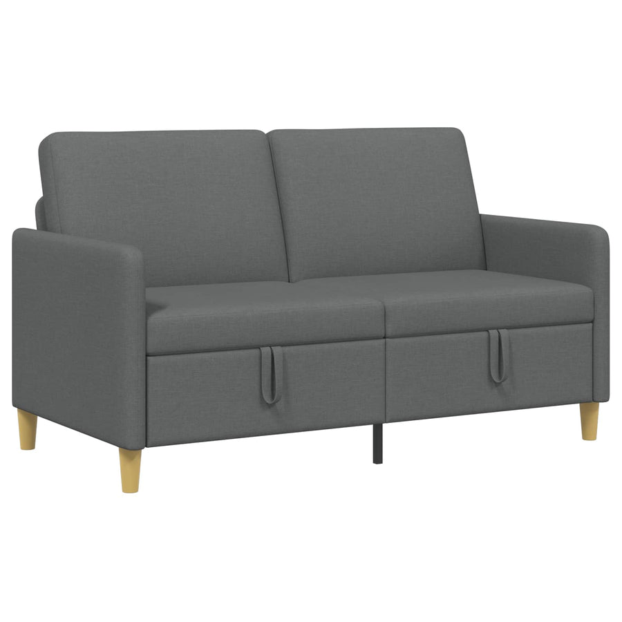 Bank met opslag Donkergrijs 152 x 78 x 87 cm Polyester