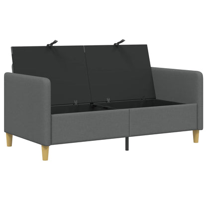 Bank met opslag Donkergrijs 152 x 78 x 87 cm Polyester