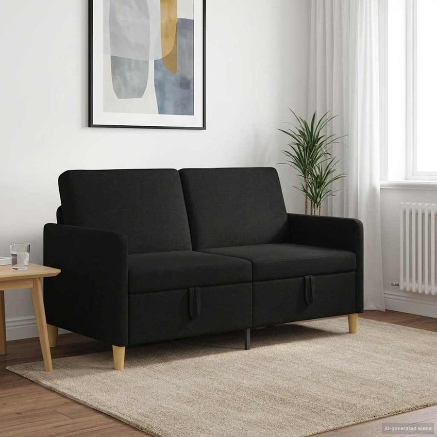 Bank met opslag Zwart 152 x 78 x 87 cm Polyester