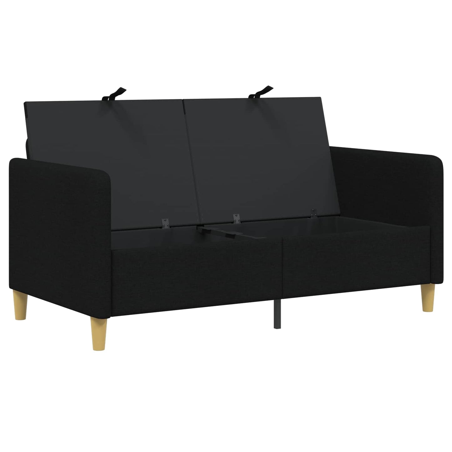 Bank met opslag Zwart 152 x 78 x 87 cm Polyester